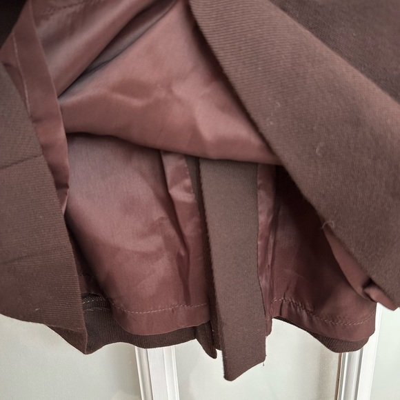 Vintage Gianni 100% Wool Rich Chocolate Brown Midi Skirt Women’s Size 14 - Picture 6 of 10